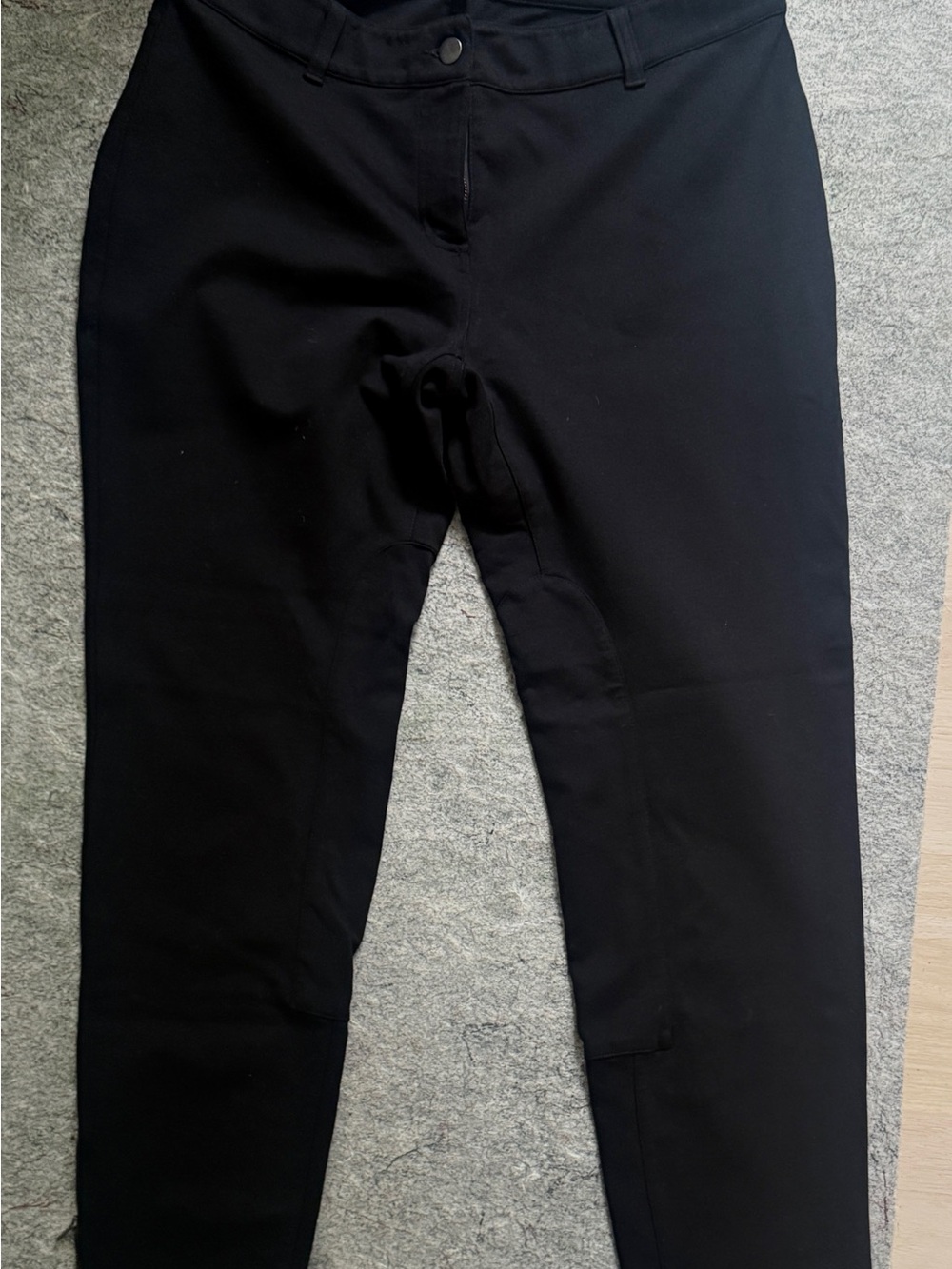 Eileen Fisher Black womens pants with some stretch- Straight Waistband.